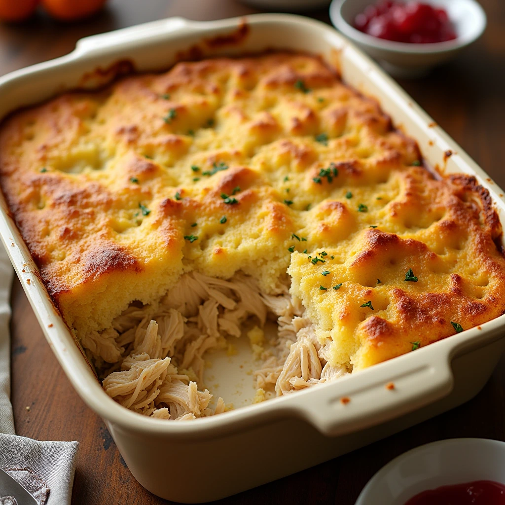 Chicken And Dressing Casserole