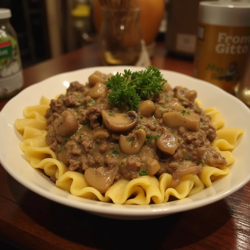 Stroganoff Ground Beef Recipe