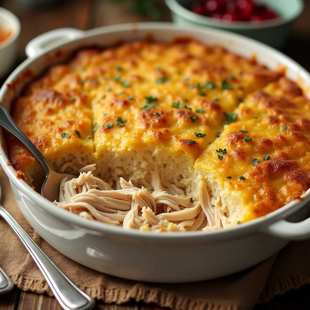 delicious Chicken And Dressing Casserole recipe