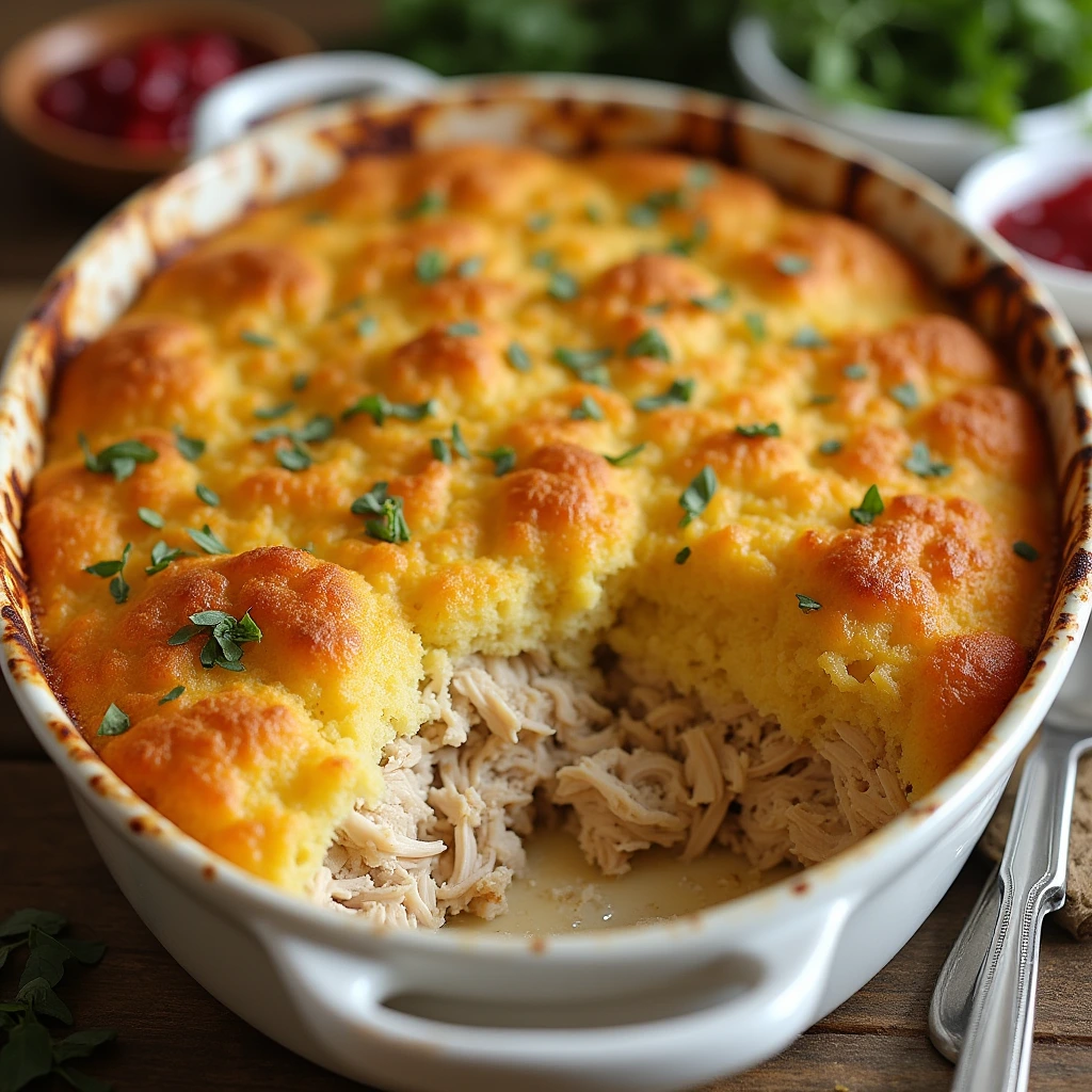 Chicken And Dressing Casserole Recipe​